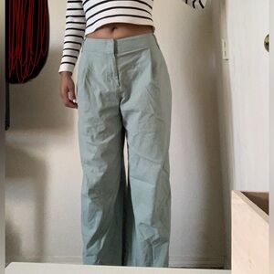 These green pants are def made for tall people up to 5’11